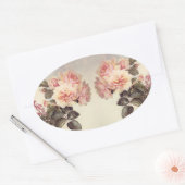Vintag rosa Kohl Rose Blume Stickers (Umschlag)