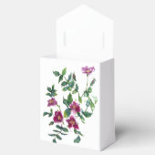 Vintag-rosa-magenta-Aquarellfarben-Rose Geschenkschachtel (Geöffnet)