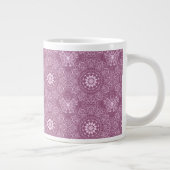 Vintag rosa Muster Jumbo-Tasse (Rechts)