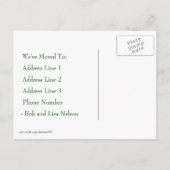 Vintag rosa Orchideenänderung Postkarte (Rückseite)