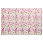 Vintag rosa pastellfarbene Blumenmuster Stoff (Yard (91,4 cm))