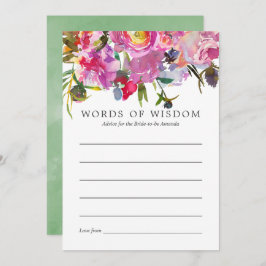 Vintag-Rosa-Peonies-Brautparty Beratung Einladung