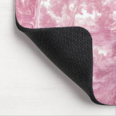 Vintag-rosa Pfau Mousepad (Ecke)