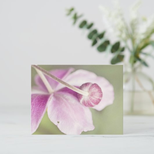 Vintag rosa postkarte (Stehend Vorderseite)