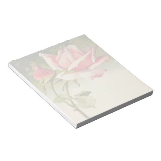 Vintag rosa Rosa Notepad Notizblock (angewinkelt)