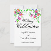 Vintag rosa Rosa Save The Date (Vorderseite)