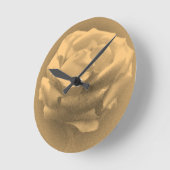 Vintag Rosa Rose 2 Runde Wanduhr (Winkel)