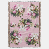 Vintag Rosa Rose Decke (Vorderseite Vertikal)