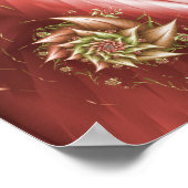 Vintag Rosa Rose Poster (Ecke)