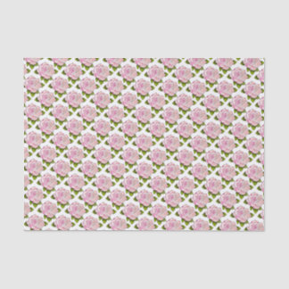 Vintag rosa Rose Zeichnend 10" x 15" Gewebepapier Seidenpapier