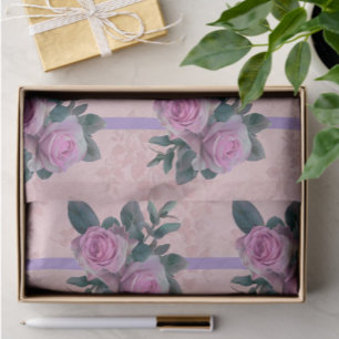 Vintag rosa Rosen Antike Damaskus Wandverkleidung Seidenpapier