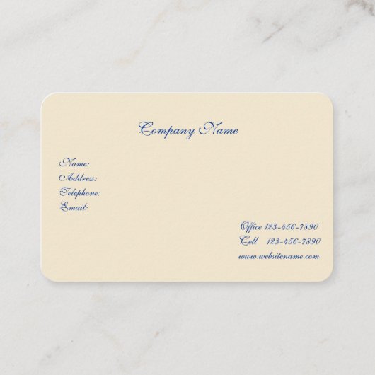 Vintag, rosa Rosen, französisches Land Visitenkarte (Rückseite)