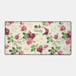 Vintag rosa Rosenbezeichnung viktorianisch Schreibtischunterlage