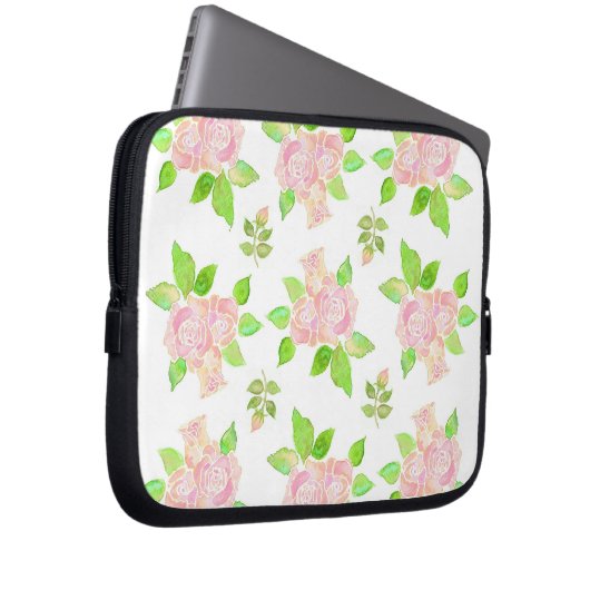 Vintag Rosa Roses Laptopschutzhülle (Vorne Rechts)