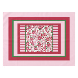 Vintag rosa Roses Tableclout Tischdecke