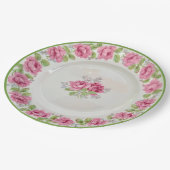 Vintag rosa Roses Tee Party Teller (Schrägansicht)