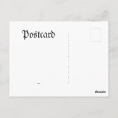 Vintag Rosa Skull Collage Postkarte (Rückseite)