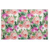Vintag rosa und Lila Blüten Stoff (Fat Quarter (45,7 x 55,9 cm))