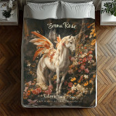 Vintag rosa und orangefarbene Blütenmärsche Pegasu Fleecedecke