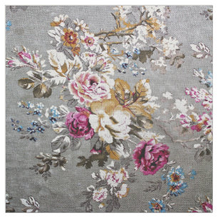 Vintag rosa, weiße Stoffstruktur Blumenmuster Stoff