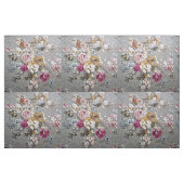 Vintag rosa, weiße Stoffstruktur Blumenmuster Stoff (Fat Quarter (45,7 x 55,9 cm))