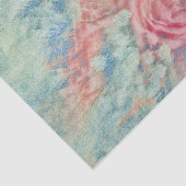 Vintag rosafarbene Aquamarine Blauer Textur Seidenpapier (Ausschnitt)