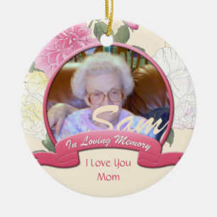 Vintag rosafarbene, weiße Rosen in lieblicher Eri Keramikornament