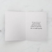 Vintag Rose Bouquet Beileid Karte (Innenseite)