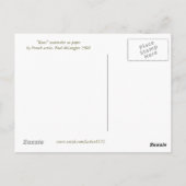 Vintag Rose Bouquet Postcard Postkarte (Rückseite)