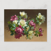 Vintag Rose Bouquet Postcard Postkarte (Vorderseite)