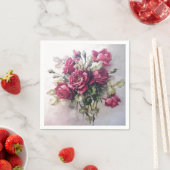 Vintag Rose Bouquet Serviette (Beispiel)