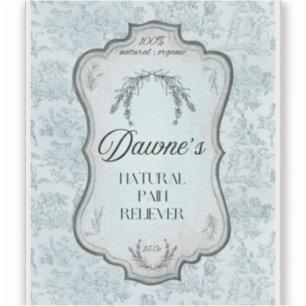 Vintag Rosemary Antique Jar Flasche Aufkleber