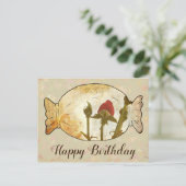 Vintag Rosenbonbon Postkarte (Stehend Vorderseite)