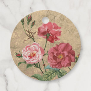 Vintag Rosengarten Rosengarten Blume Geschenkanhänger