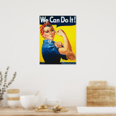 Vintag Rosie, das Riveter War Poster (Küche)
