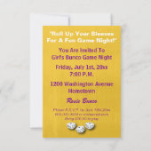 Vintag Rosie Funny Bunco Invite Einladung (Rückseite)