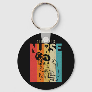 Vintag Rosie The Riveter Dialysis Nurse Schlüsselanhänger