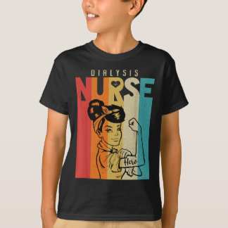 Vintag Rosie The Riveter Dialysis Nurse T-Shirt