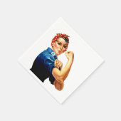 Vintag Rosie the Riveter Serviette (Ecke)