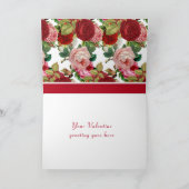 Vintag Rot und Rosa Rosen / Valentinstag Karte (Innenseite)