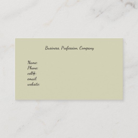 Vintag, Rote Rosen, Aquarell Visitenkarte (Rückseite)