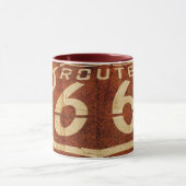 Vintag Route 66 Tasse (Zentrum)