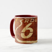 Vintag Route 66 Tasse (Vorderseite Links)