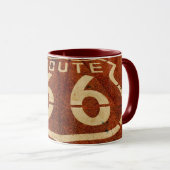 Vintag Route 66 Tasse (VorderseiteRechts)