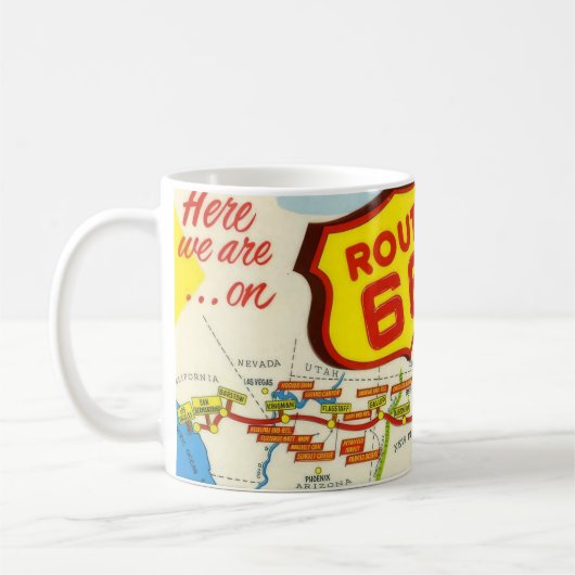Vintag Route 66 Tasse (Links)
