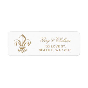 Vintag Royal Gold French Lilie Wedding