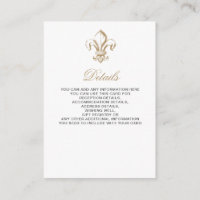 Vintag Royal Gold French Lilie Wedding