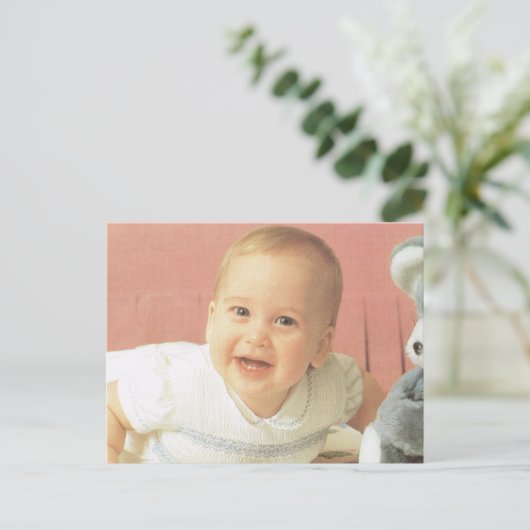 Vintag Royalty, Prince William Postkarte (Stehend Vorderseite)