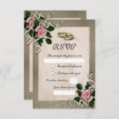 Vintag RSVP Karte (Vorne/Hinten)