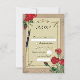 Vintag RSVP Karte